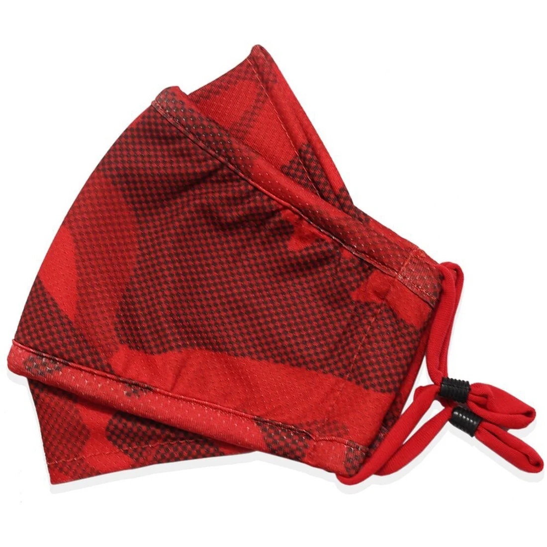 ADULT Washable Face Mask <br>3 layer ANTI-FOG & Antimicrobial cloth fabric <br>Red Camouflage