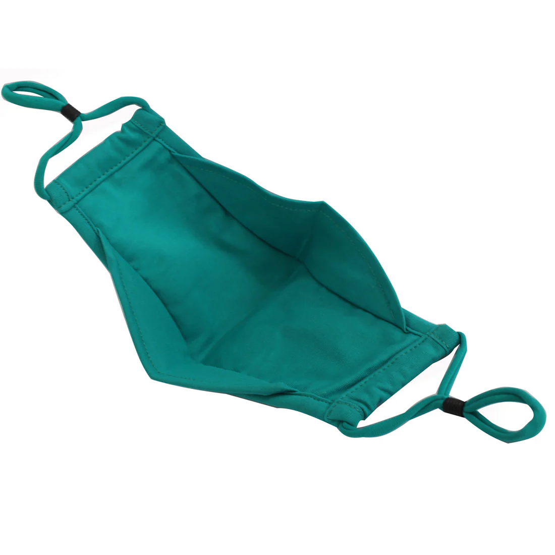 ADULT Washable Face Mask <br>3 layer ANTI-FOG & Antimicrobial cloth fabric <br>Teal - Image 2