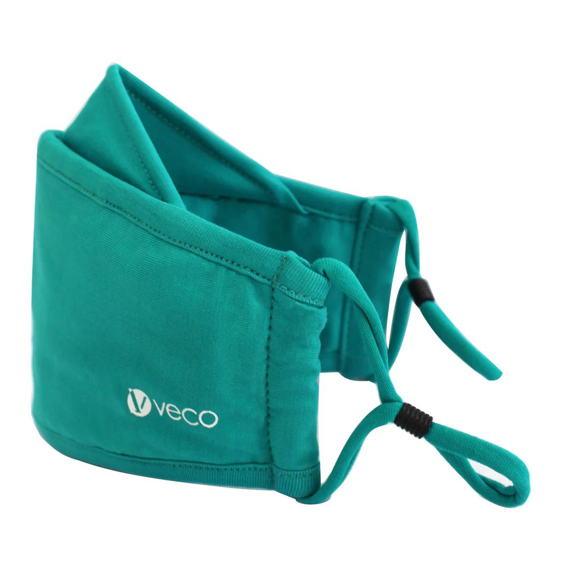 ADULT Washable Face Mask <br>3 layer ANTI-FOG & Antimicrobial cloth fabric <br>Teal - Image 3