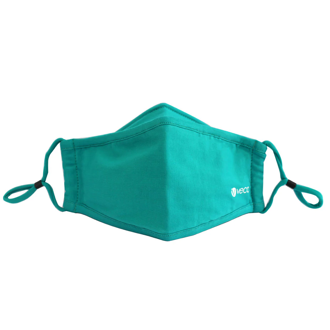 ADULT Washable Face Mask <br>3 layer ANTI-FOG & Antimicrobial cloth fabric <br>Teal - Image 5