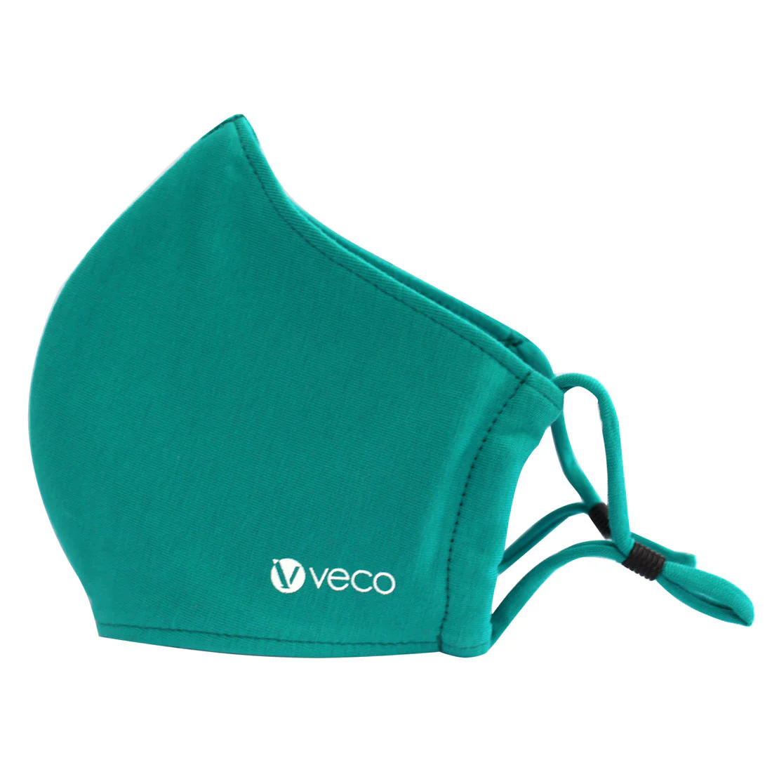 ADULT Washable Face Masks <br>3 layer Antimicrobial cloth fabric <br>Teal - Image 2