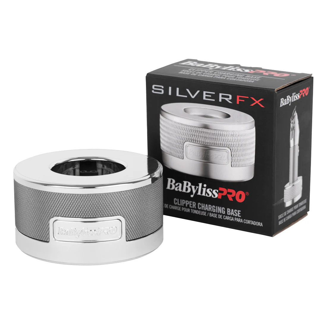 Babyliss PRO FX Hair Clipper Charging Base <br>Silver <br>Fit all BaBylissPRO hair clippers - Image 3