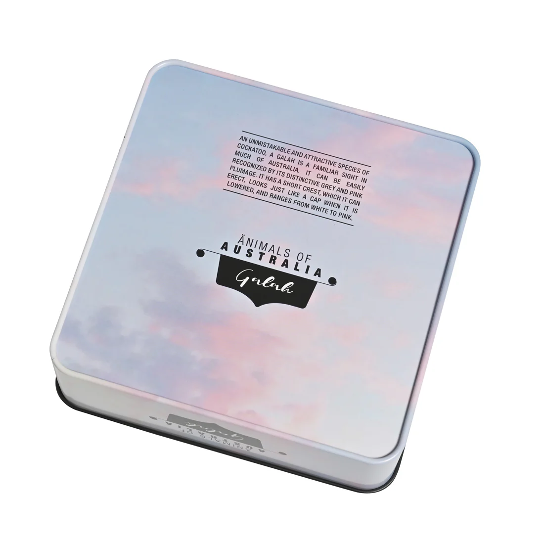 Banksia Red Animals of Australia - Galah Tin <br>Contains Macadamia Butter Finger Biscuits <br>Collectable Tins - Image 3