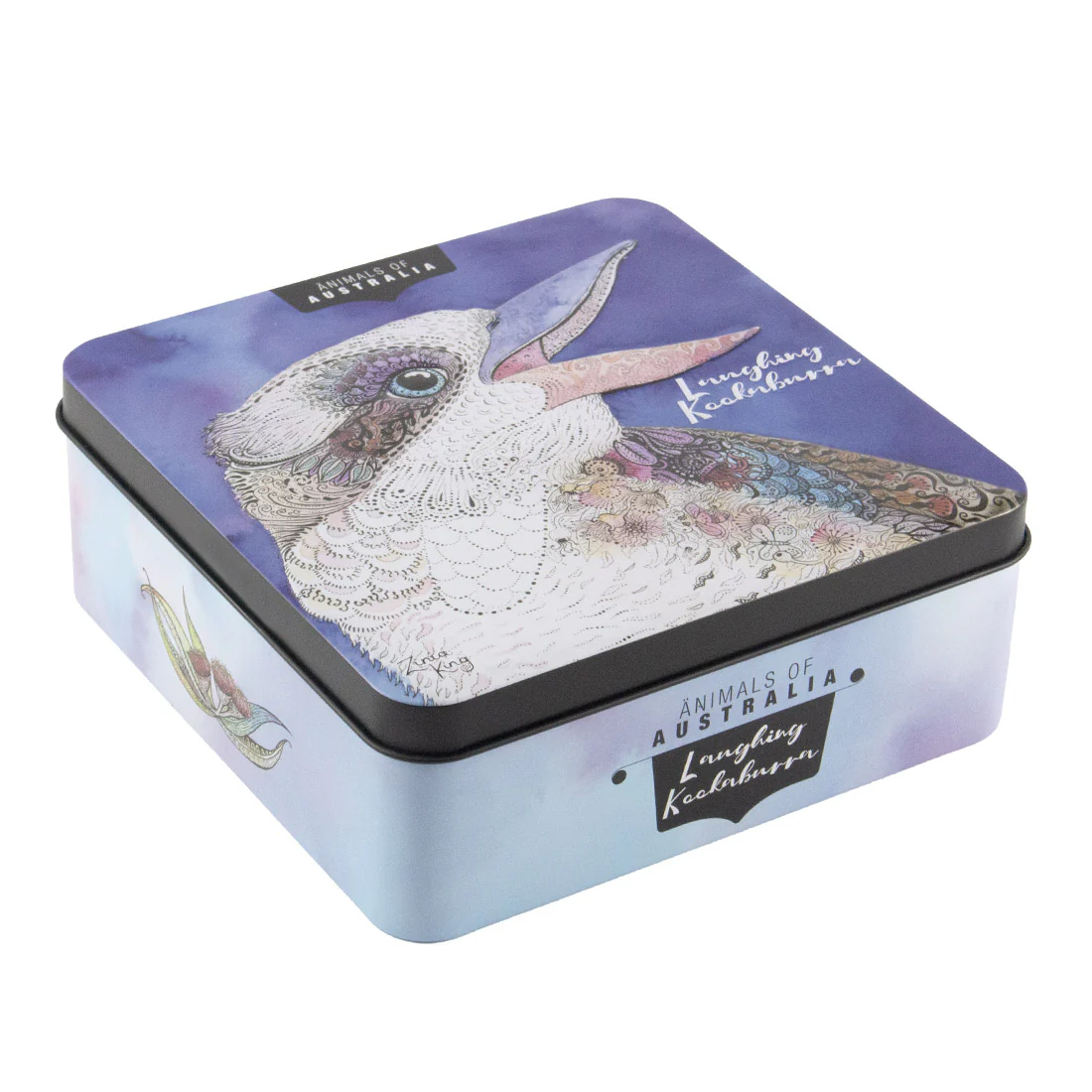 Banksia Red Animals of Australia - Kookaburra <br>Tin Contains Lemon Myrtle Butter Finger Biscuits <br>Collectable Tins - Image 2