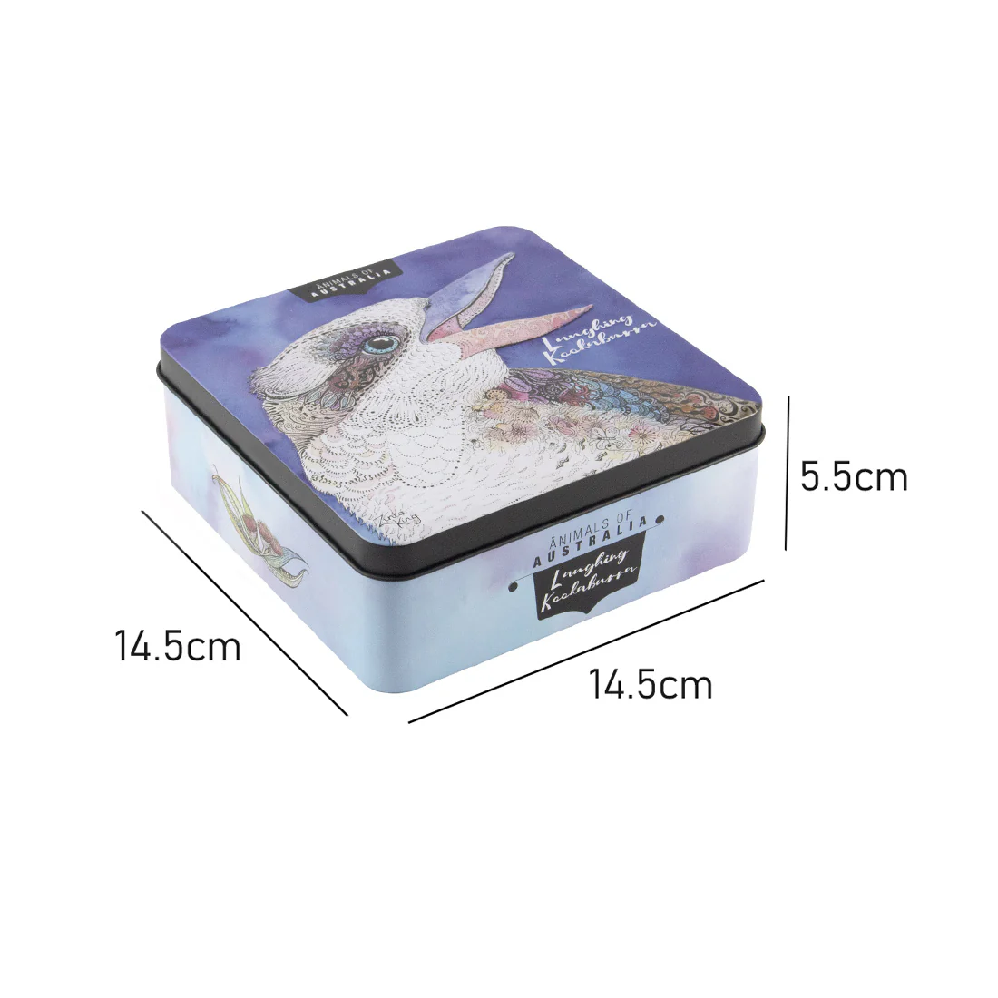 Banksia Red Animals of Australia - Kookaburra <br>Tin Contains Lemon Myrtle Butter Finger Biscuits <br>Collectable Tins - Image 3