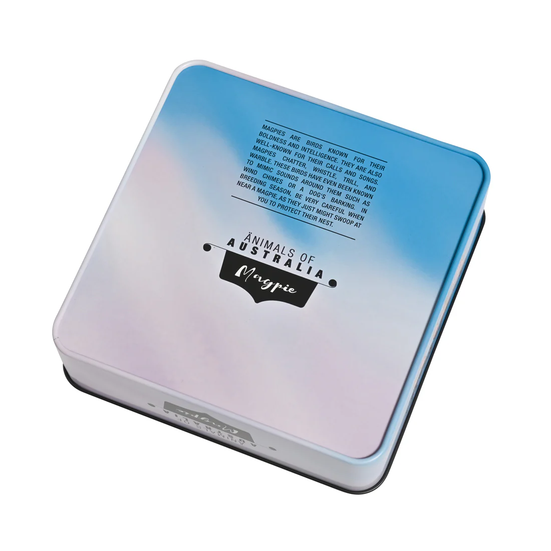 Banksia Red Animals of Australia - Magpie Tin <br>Contains Lemon Myrtle Butter Finger Biscuits <br>Collectable Tins - Image 3