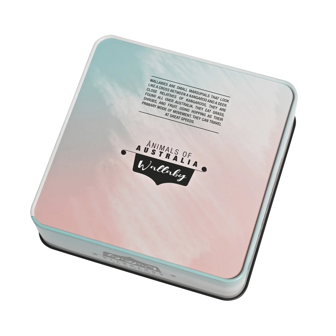 Banksia Red Animals of Australia - Wallaby Tin <br>Contains Lemon Myrtle Butter Finger Biscuits <br>Collectable Tins - Image 3