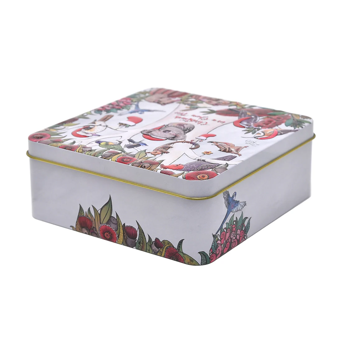 Banksia Red Christmas In A Gum Tree Tin <br>Contains Australian Jersey Caramel Fudge <br>Collectable Tin - Image 3