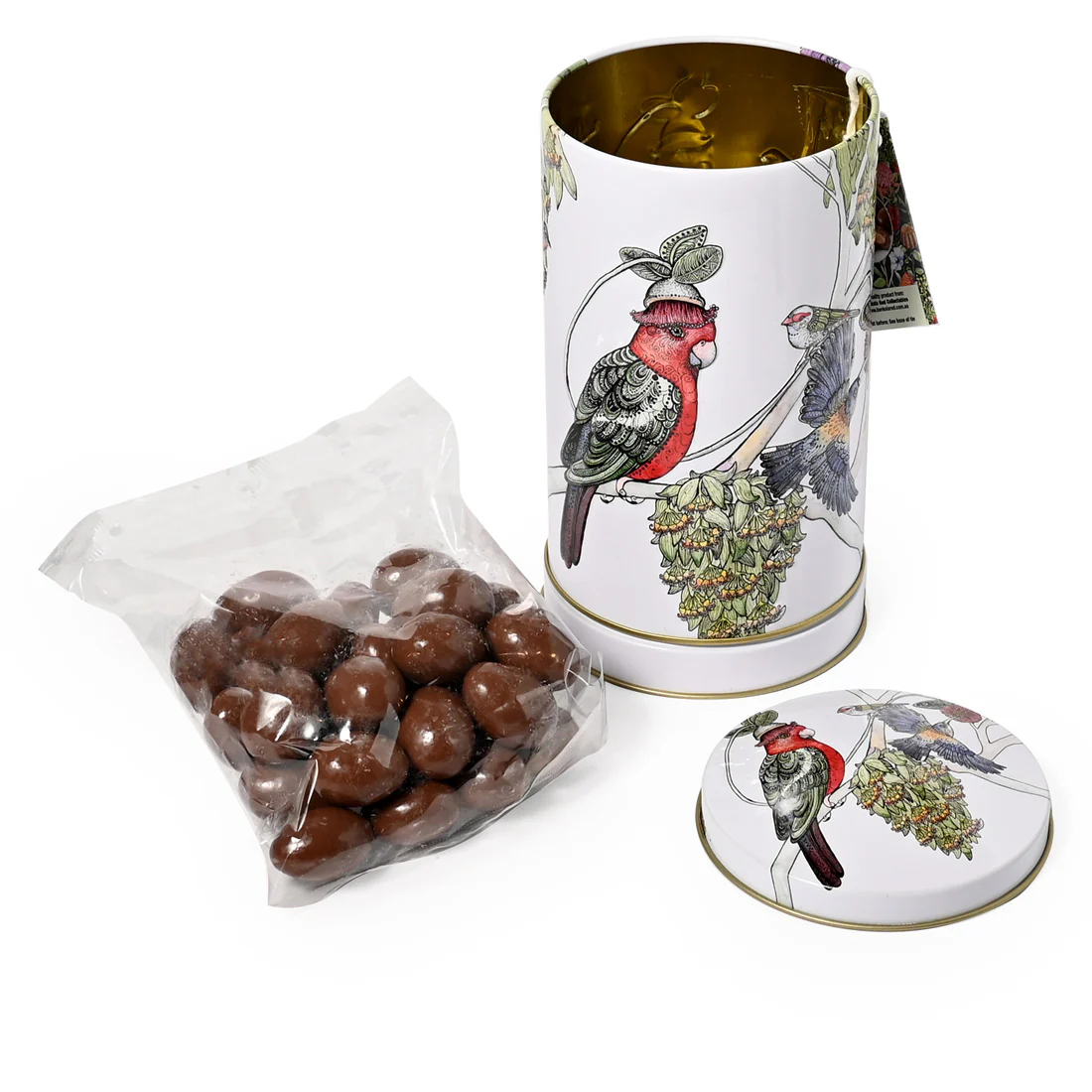 Banksia Red Christmas Musical Wind Up Tin <br>Contains Milk Chocolate Coated Almonds <br>Plays Music As It Spins - Image 4