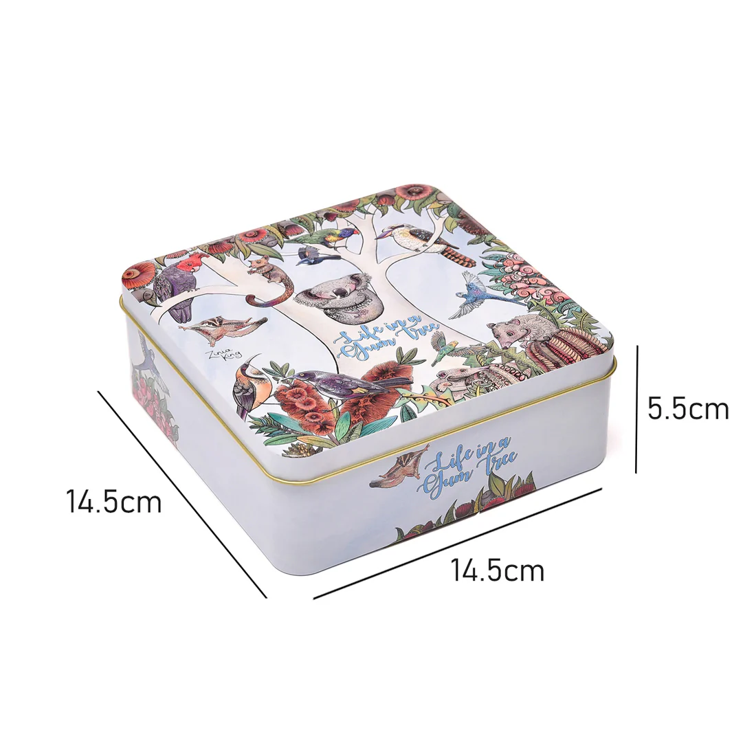 Banksia Red Life In A Gum Tree Tin <br>Contains Australian Jersey Caramel Fudge <br>Collectable Tin - Image 4