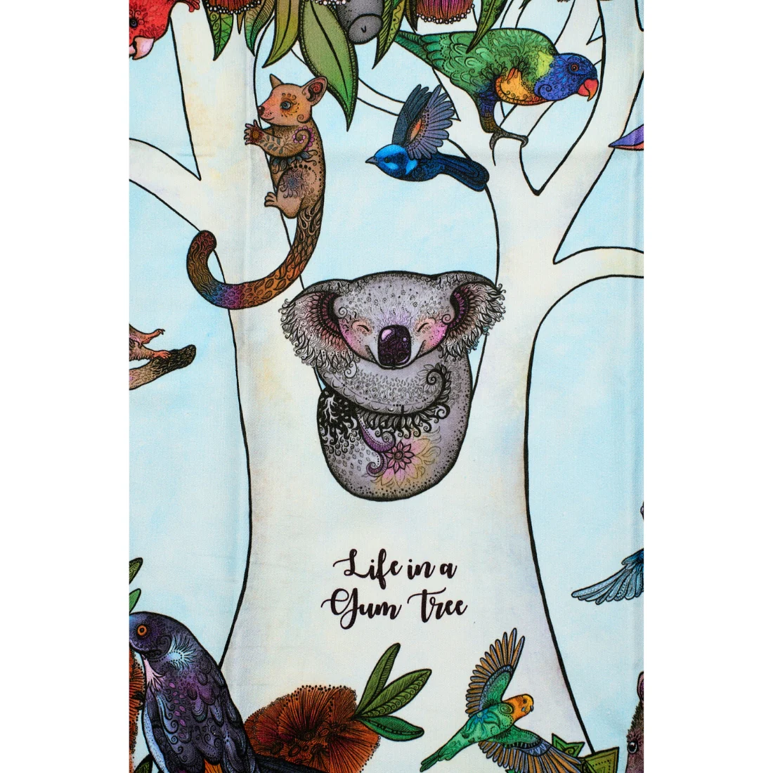 Banksia Red Life In A Gumtree Tea Towel <br>100% Cotton <br>50 x 70cm - Image 3