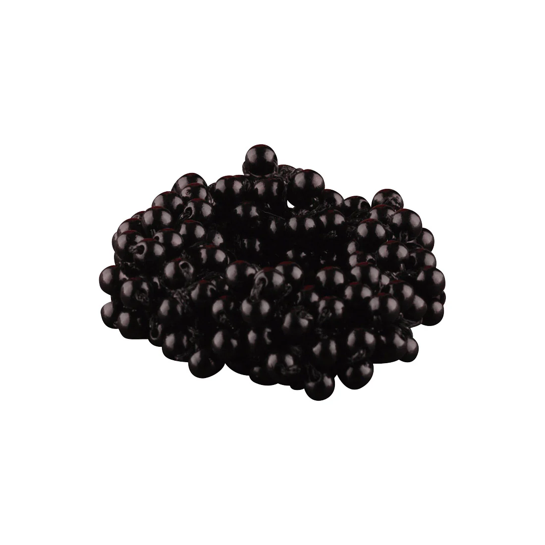 Ullu Faux Pearl Bead Scrunchie <br>Black <br>Diameter 7.5cm