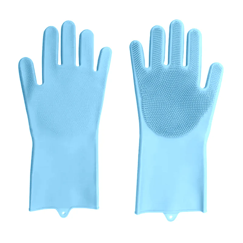 Brampton Drive Dish Washing Gloves <br>Perfect for Kitchen & Bathroom Cleaning <br>Blue - Image 2