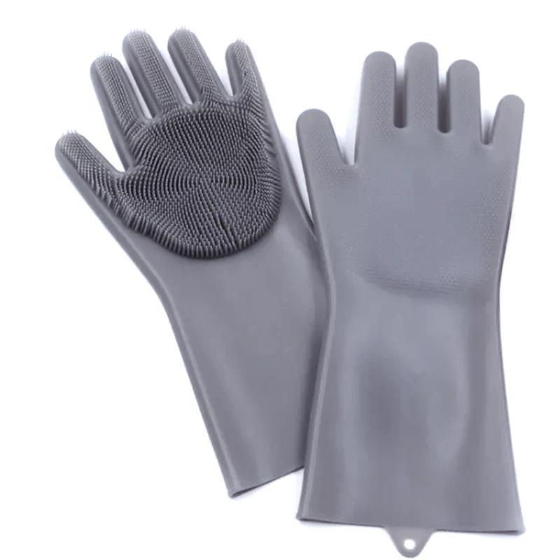 Brampton Drive Dish Washing Gloves <br>Perfect for Kitchen & Bathroom Cleaning <br>Grey - Image 4
