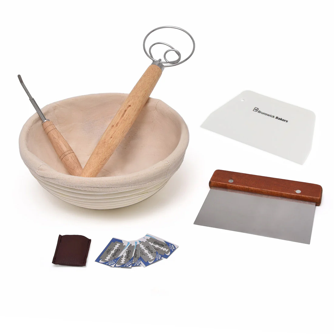 Bread Making Set of 6 <br>Natural Ratten <br>Gift boxed