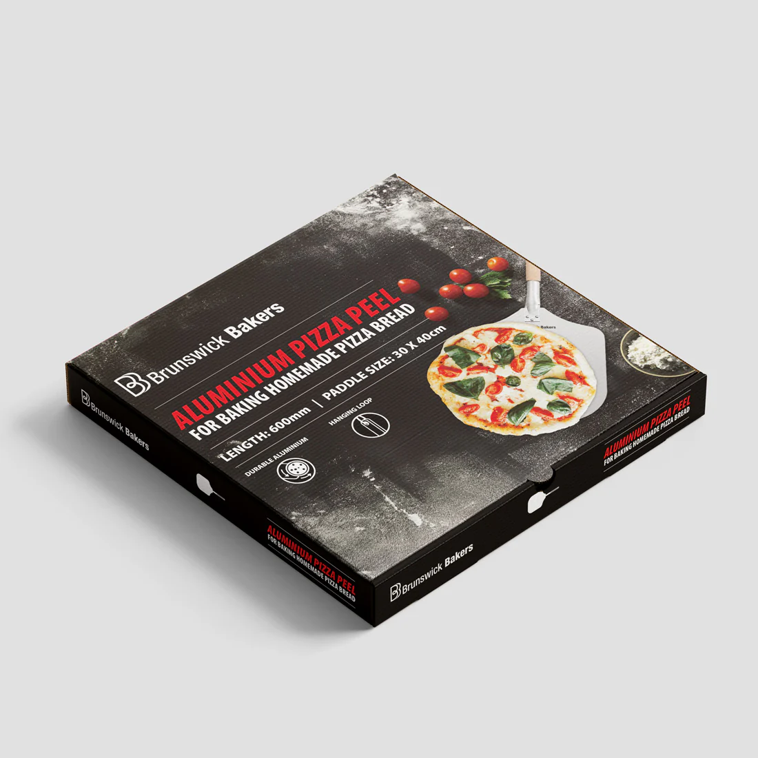 Brunswick Bakers Aluminium Pizza Peel <br>30.5cm x 35.5cm x 63.7cm <br>Homemade Pizza/Bread - Image 2