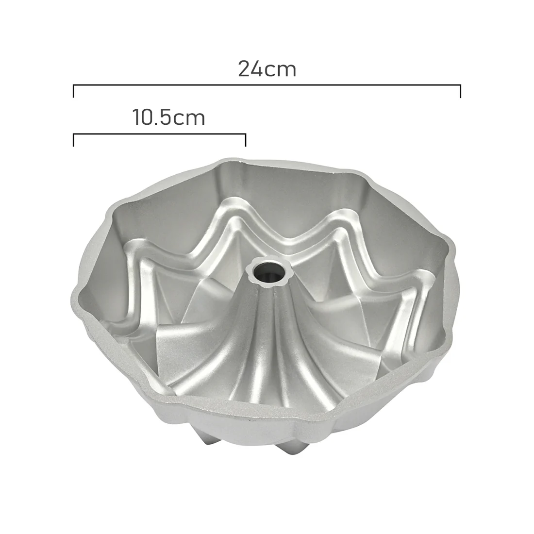 Brunswick Bakers Bundt Pan Collection Crown <br>Cast Aluminium & Premium Non-Stick <br>24 x 9cm - Image 5