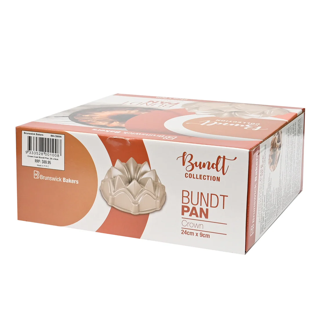 Brunswick Bakers Bundt Pan Collection Crown <br>Cast Aluminium & Premium Non-Stick <br>24 x 9cm - Image 7