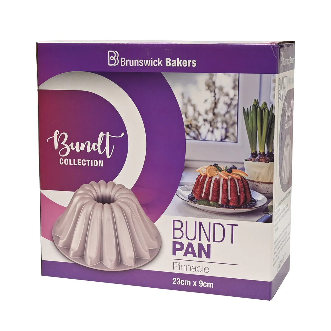 Brunswick Bakers Bundt Pan Collection Pinnacle <br>Cast Aluminium & Premium Non-Stick <br>23 x 9cm - Image 6