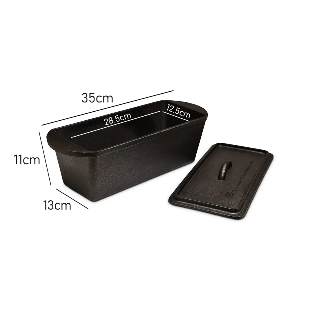 Brunswick Bakers Cast Iron Bread Loaf Baking Pan <br>Pre-Seasoned <br>35 x 13 x 11cm no - Image 4