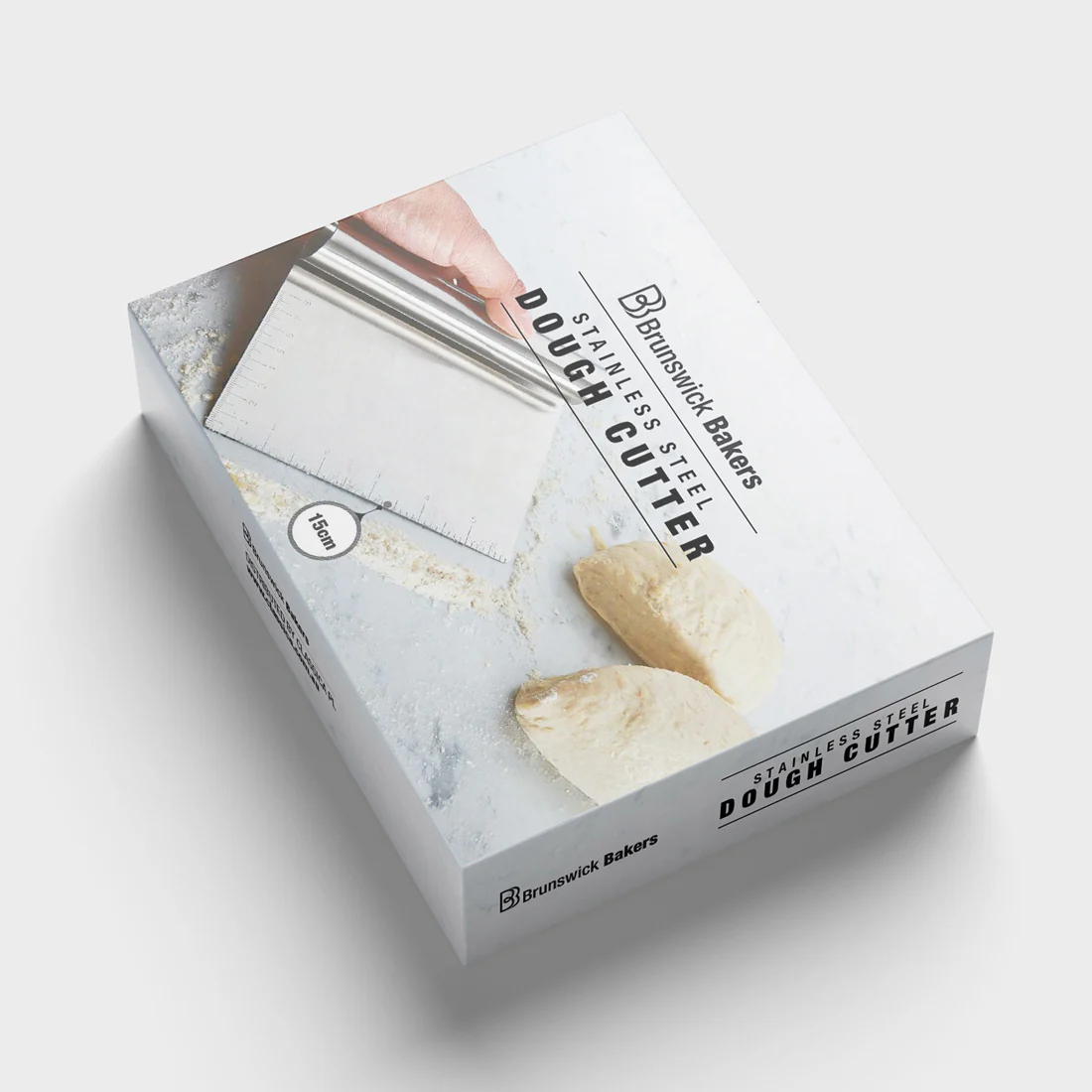 Brunswick Bakers Dough Scraper <br>Stainless Steel <br>Dimensions - 15 x 12cm - Image 3
