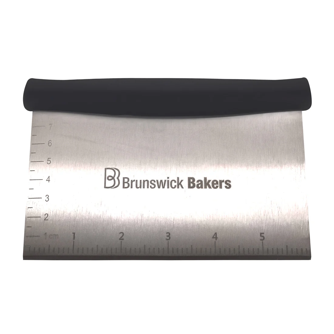 Brunswick Bakers Dough Scraper <br>Stainless Steel & Black Handle <br>Dimensions - 16 x 10cm - Image 2