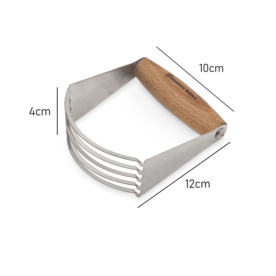 Brunswick Bakers Pastry Cutter & Blender <br>Stainless Steel <br>5 Blades - Image 3
