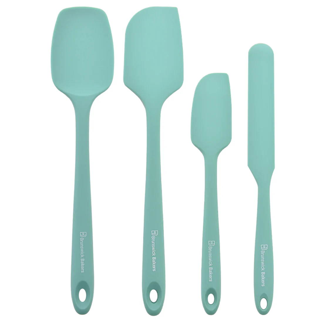 Brunswick Bakers Spatula Set of 4 <br>Cyan <br>Food Grade Silicone - Image 2