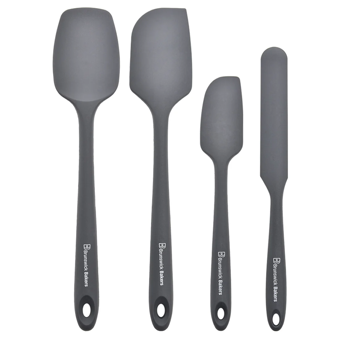Brunswick Bakers Spatula Set of 4 <br>Grey <br>Food Grade Silicone - Image 2