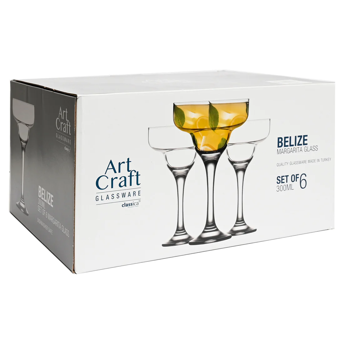 Classica Art Craft Belize Margarita Glass <br>Set Of 6 <br>300ml - Image 4
