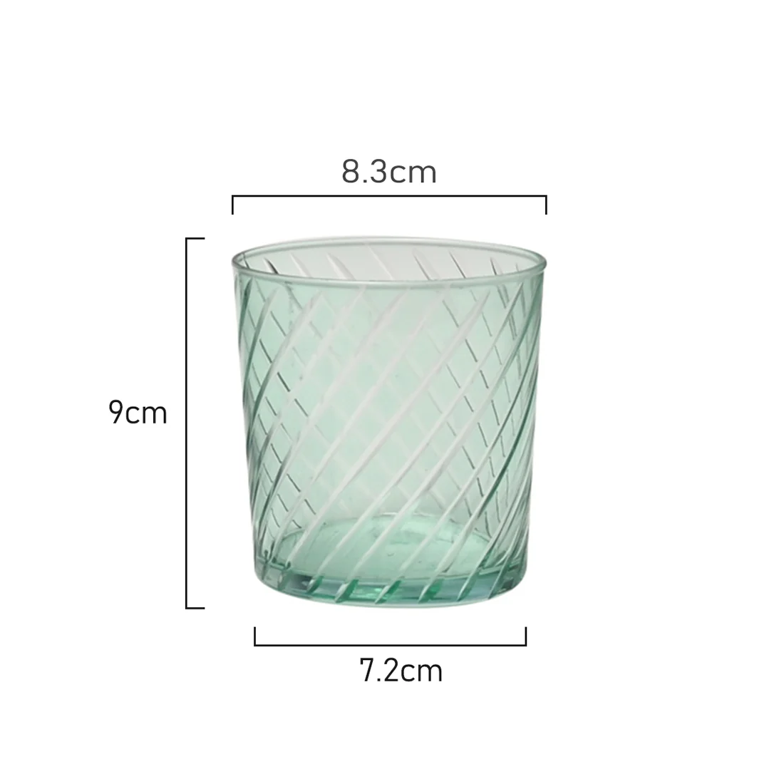 Classica Art Craft Palermo Tumbler Glass Set Of 4 <br>Mixed Colours <br>380ml - Image 3