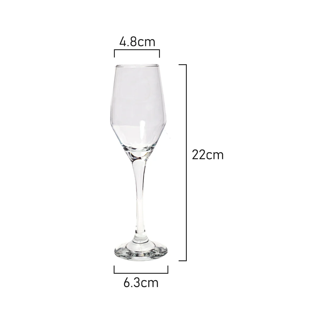 Classica Art Craft Viva Champagne Flute Glass <br>Set Of 6 <br>230ml - Image 3