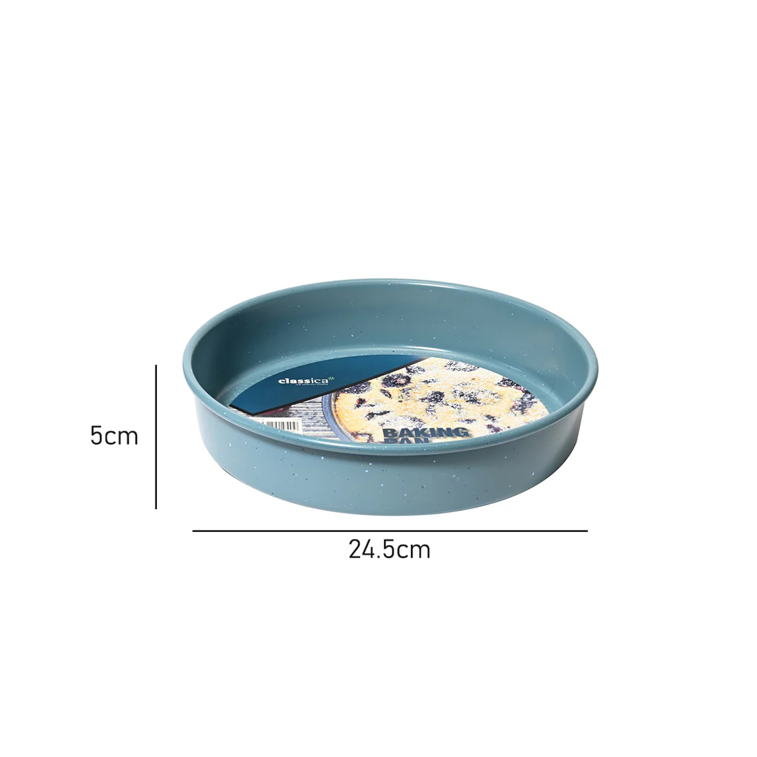 Classica Blue Series Round Baking Pan <br>High Quality Silicone Release <br>24.5 x 24.5 x 5cm* - Image 3