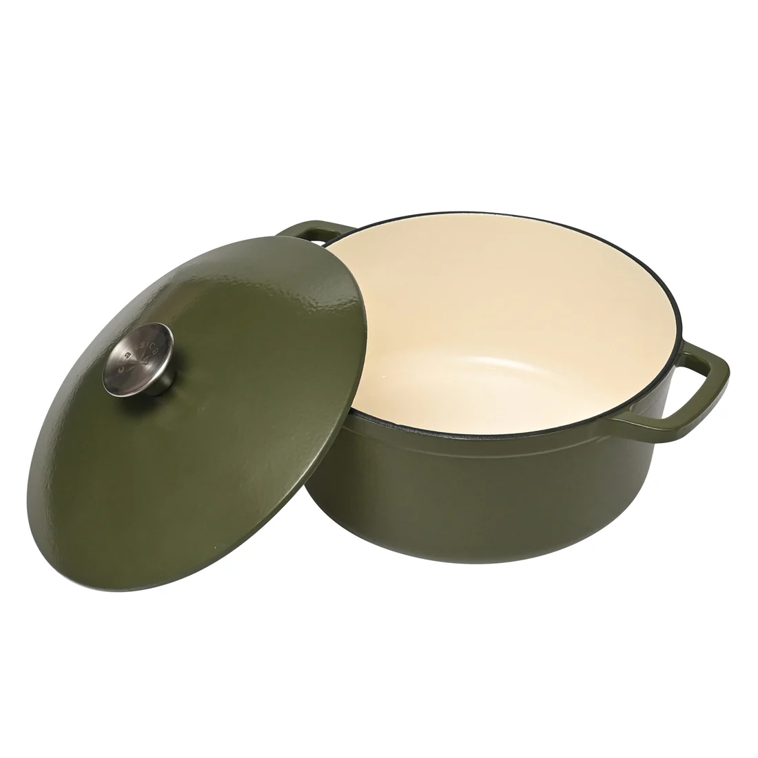 Classica Cast Iron Dutch Oven <br>Olive Green <br>26cm l 5.5L - Image 3