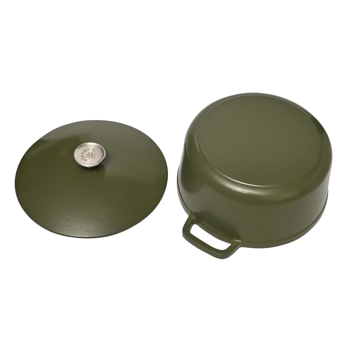 Classica Cast Iron Dutch Oven <br>Olive Green <br>26cm l 5.5L - Image 5