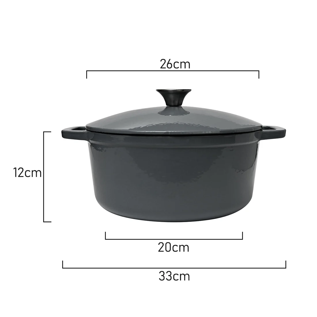 Classica Cast Iron Dutch Oven <br>Warm Blue <br>26cm l 5.5L - Image 7