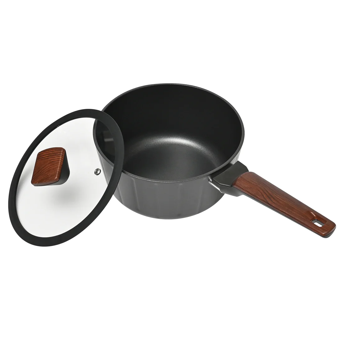 Classica Diamond Stone Elegance Saucepan <br>20cm <br>Black Forged - Image 4