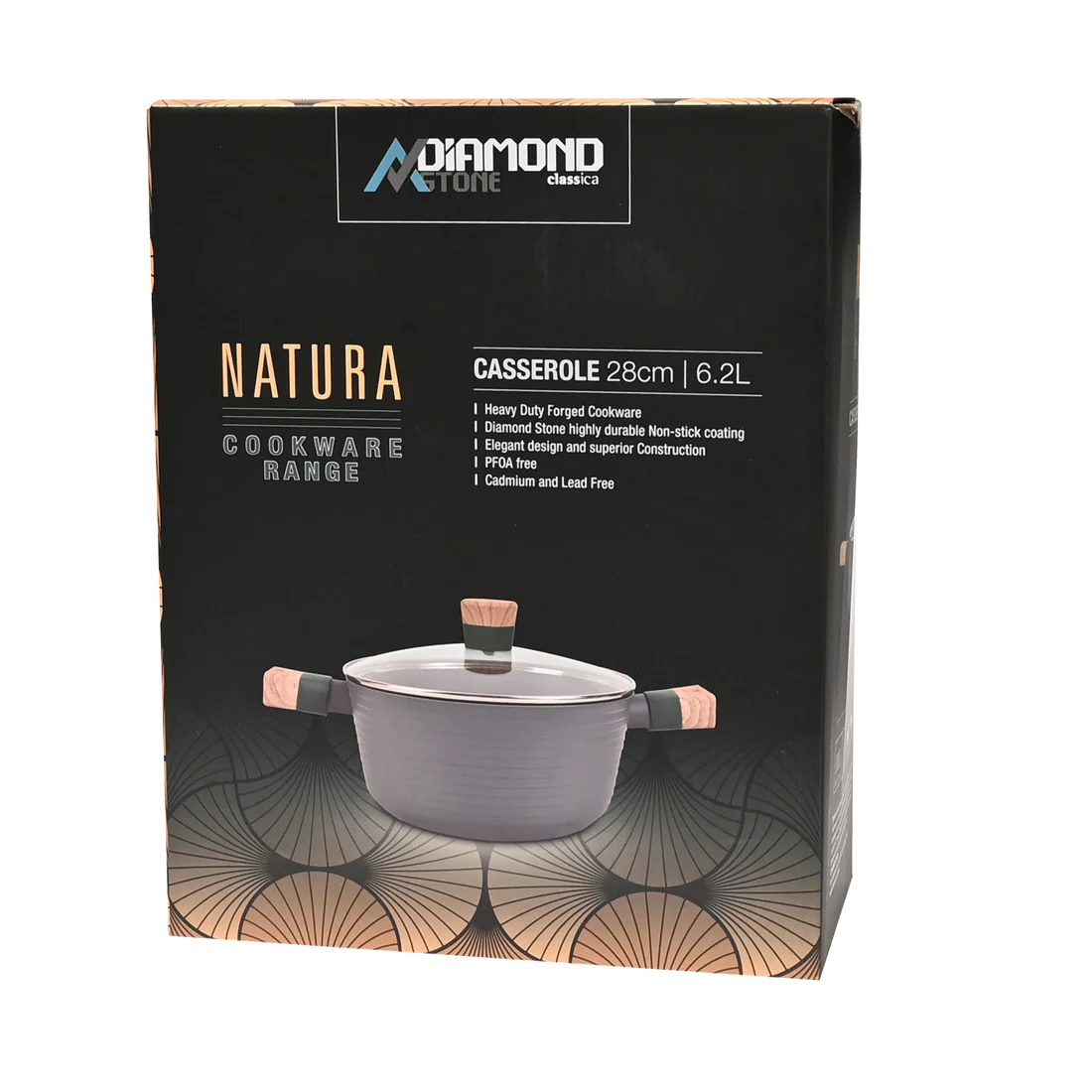 Classica Diamond Stone Natura Casserole <br>28cm <br>Heavy Duty Forged* - Image 5