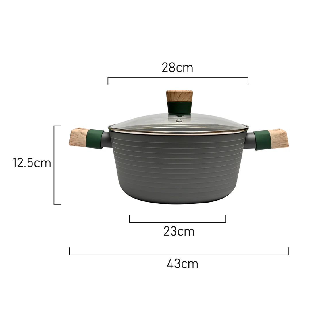 Classica Diamond Stone Natura Casserole <br>28cm <br>Heavy Duty Forged* - Image 6