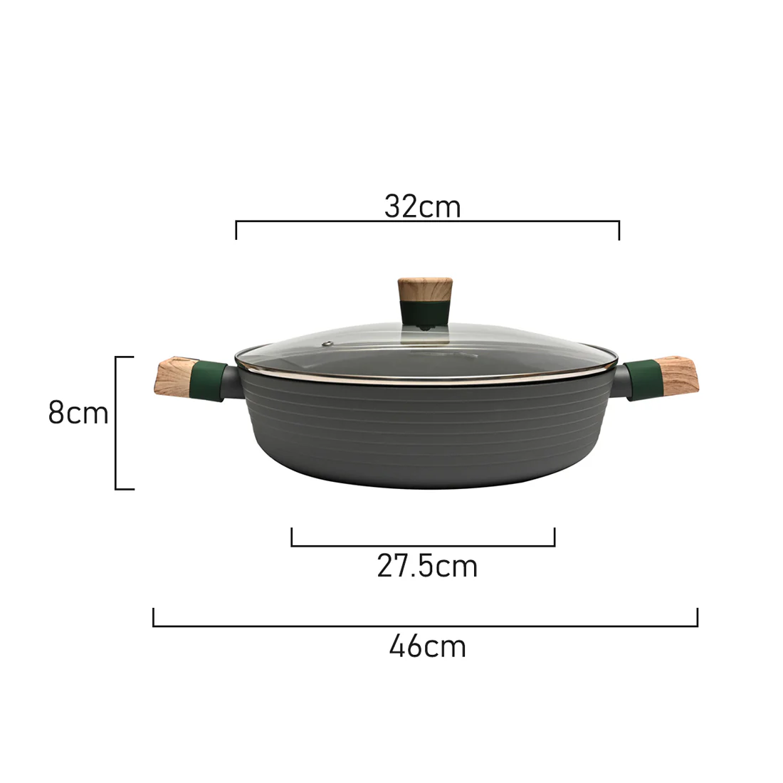 Classica Diamond Stone Natura Chefs Pan <br>32cm <br>Heavy Duty Forged* - Image 6