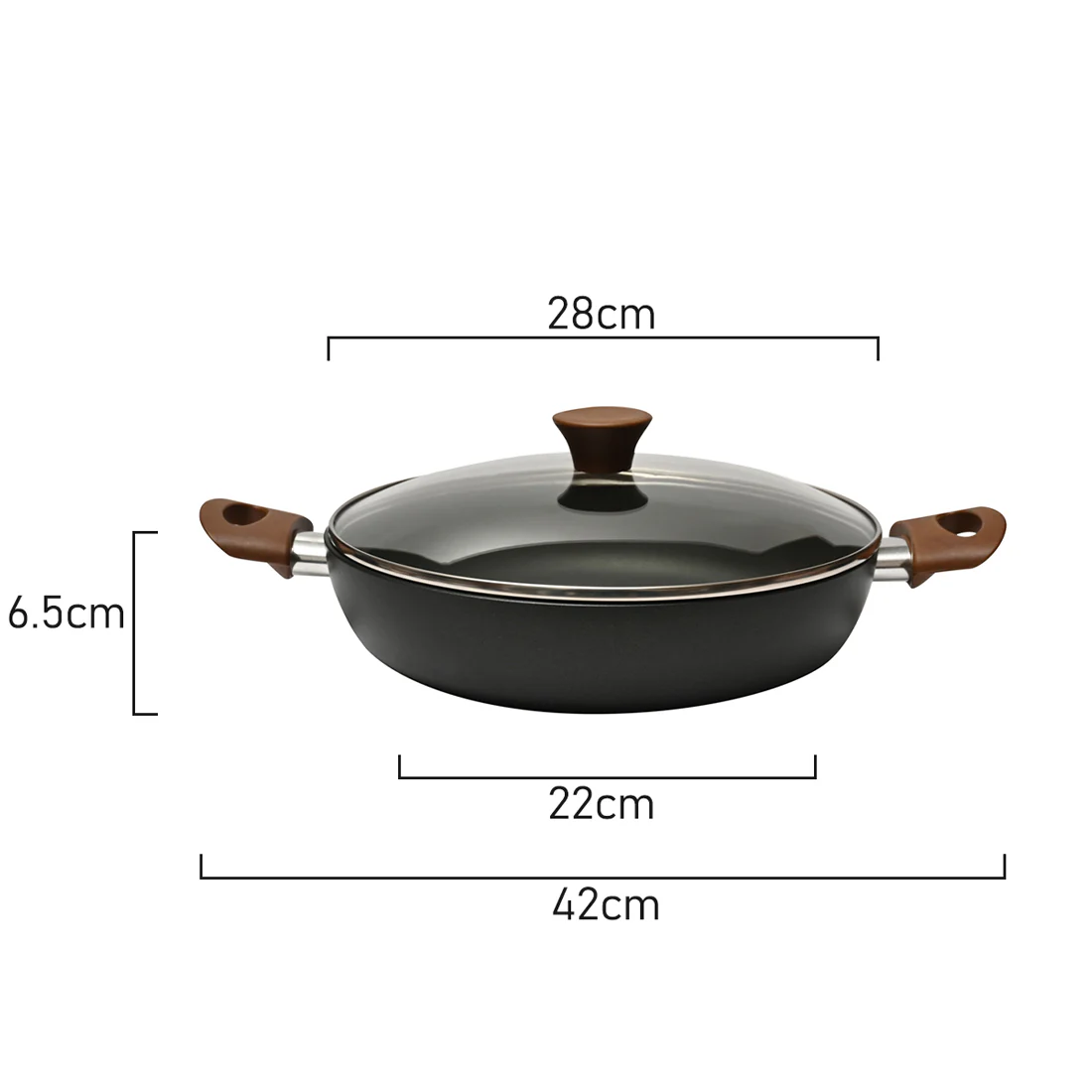 Classica Eco Forged Chef's Pan with Lid <br>28cm <br>Suitable for Induction - Image 6