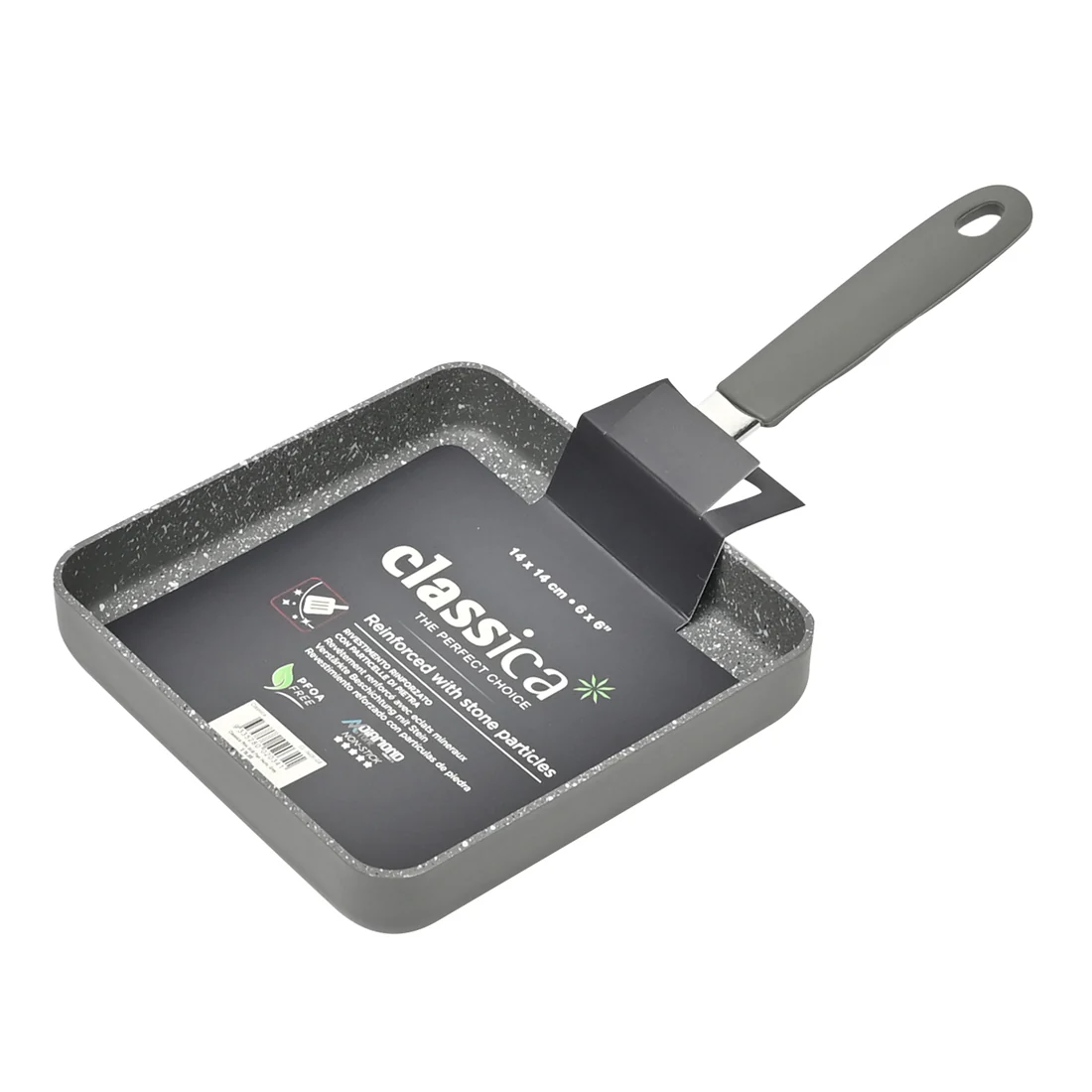 Classica Mini Grill Pan <br>Grey <br>14cm - Image 5