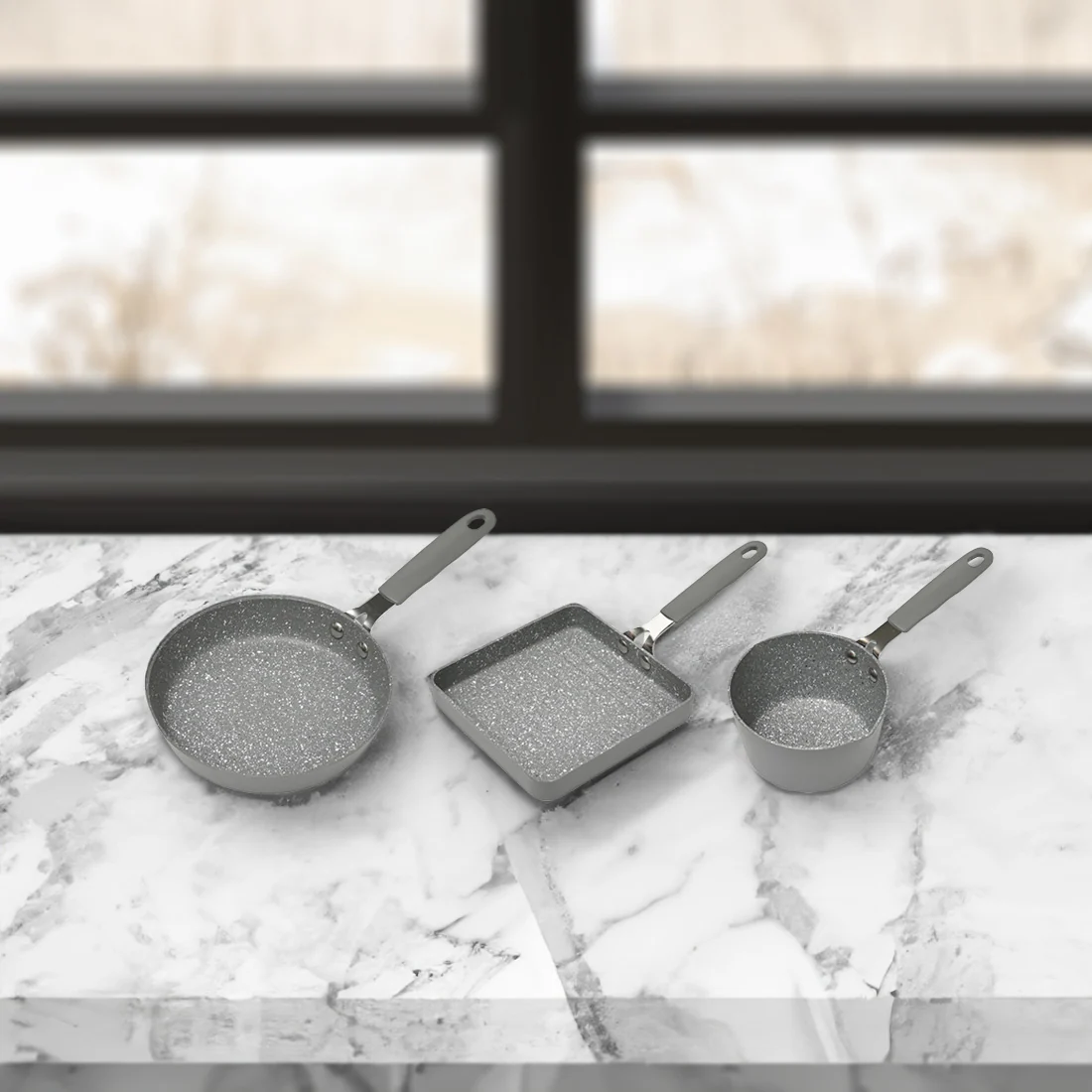 Classica Mini Grill Pan <br>Grey <br>14cm - Image 7