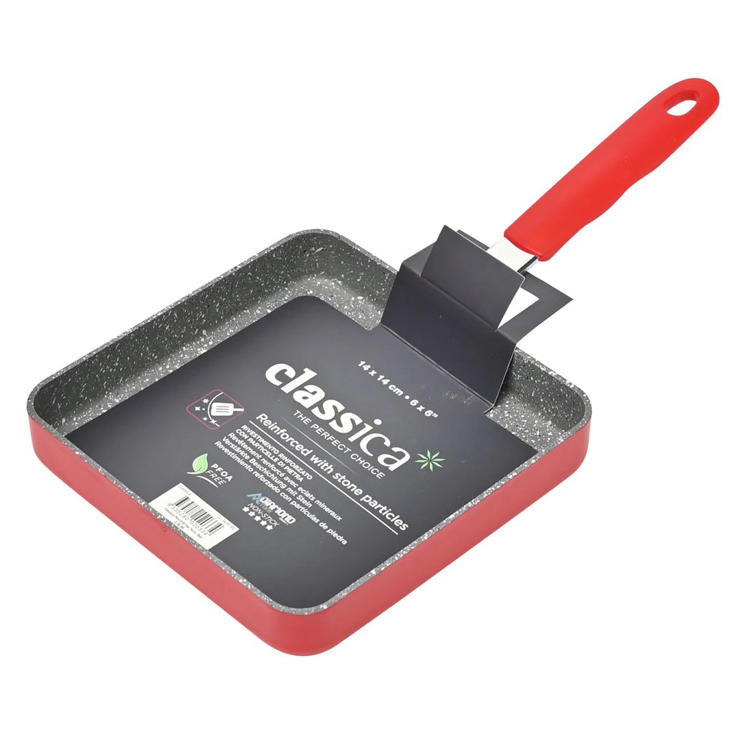 Classica Mini Grill Pan <br>Red <br>14cm - Image 5