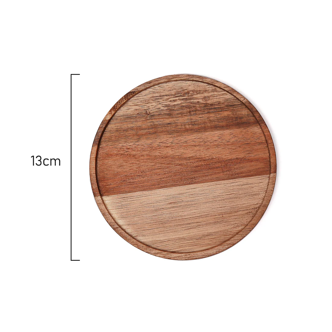 Coffee Culture Acacia Coasters <br>Set of 4 <br>13cm - Image 4