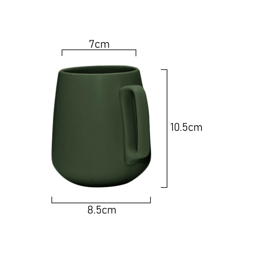 Coffee Culture Coffee and Tea Cup <br>Terrance Matte Colour <br>Set of 4 | 450ml - Image 3