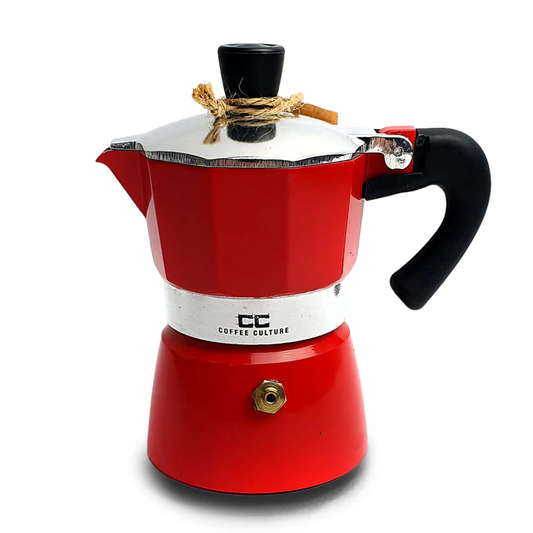 Coffee Culture Coffee Maker <br>1 Espresso Cup <br>Red