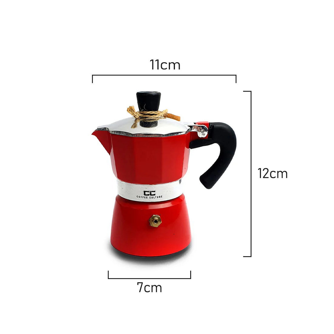 Coffee Culture Coffee Maker <br>1 Espresso Cup <br>Red - Image 2