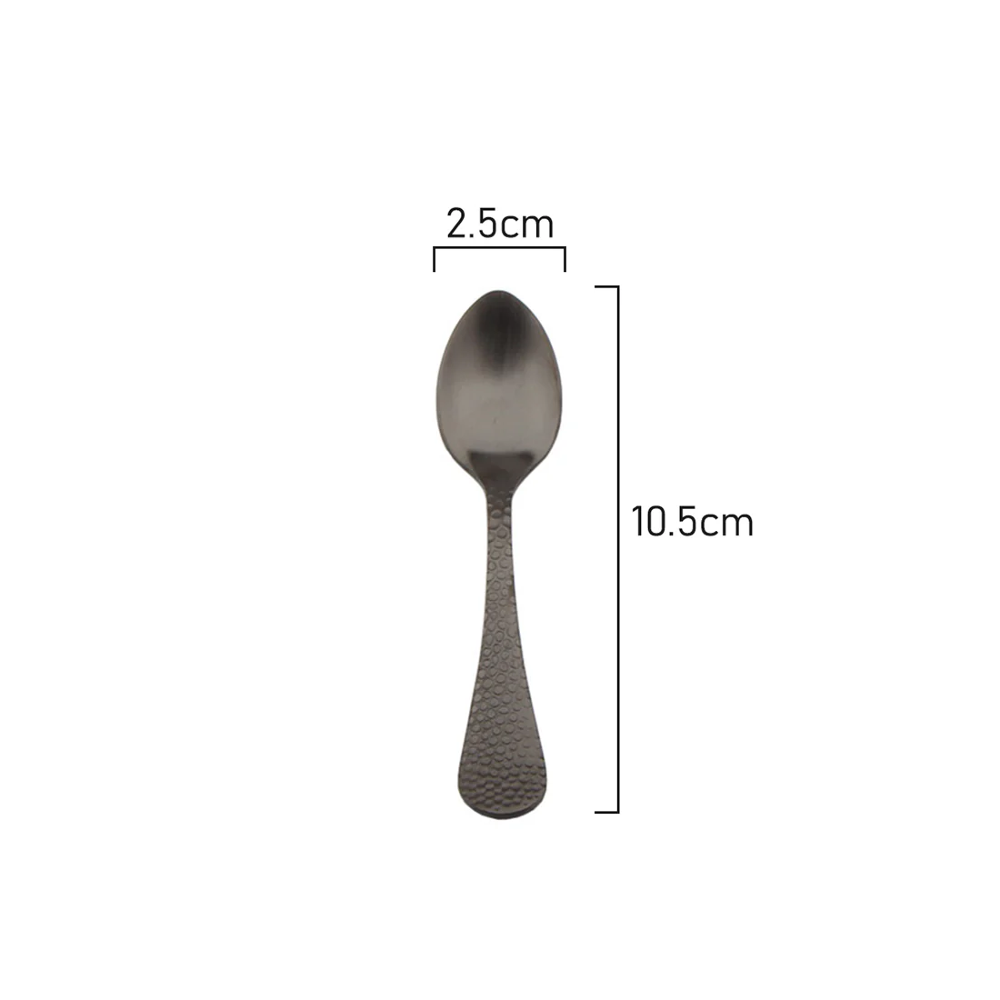 Coffee Culture Coffee Spoon <br>Set of 6 <br>Black Satin Design - Image 3