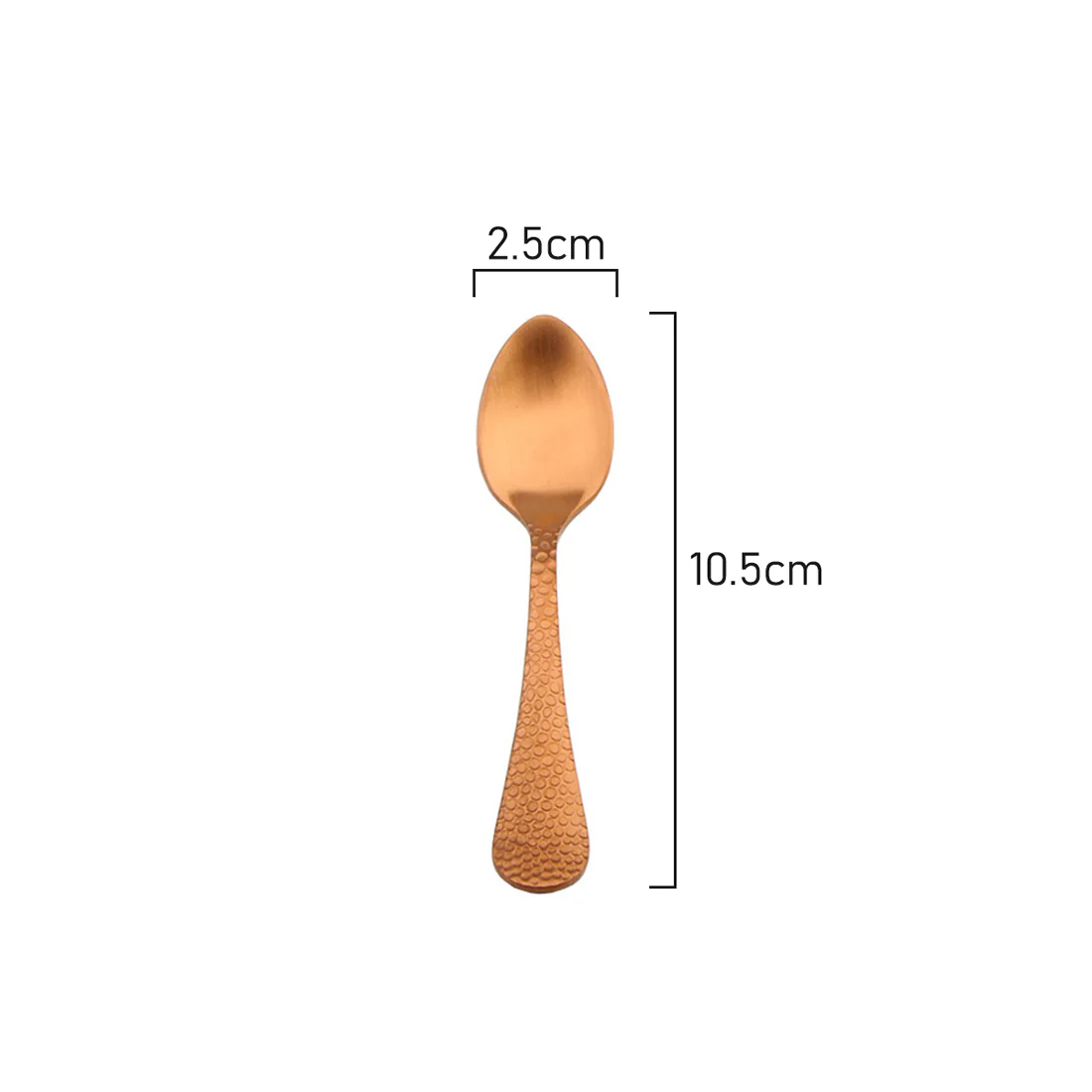 Coffee Culture Coffee Spoon <br>Set of 6 <br>Copper Satin Design - Image 3